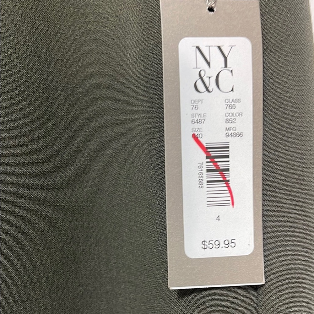 Eva Mendes for New York & Company Gray Midi Pencil Skirt Size 4 Waist 16” NWT - Picture 5 of 7